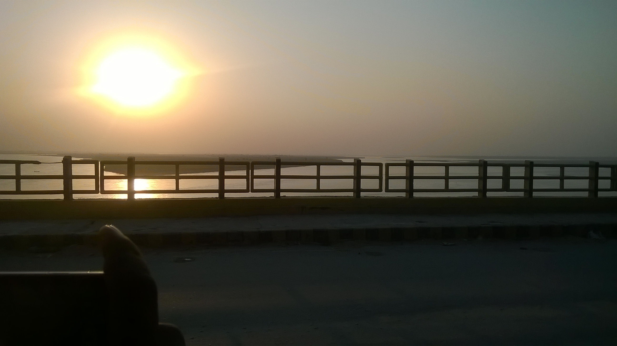 View of sunset from Gandhi Setu